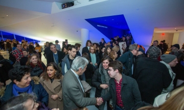 SRO at Costa-Gavras Weekend at the Museum of the Moving Image.