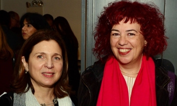 HFS board member Eva Mallis with director Maria Lafi (HOLY BOOM).